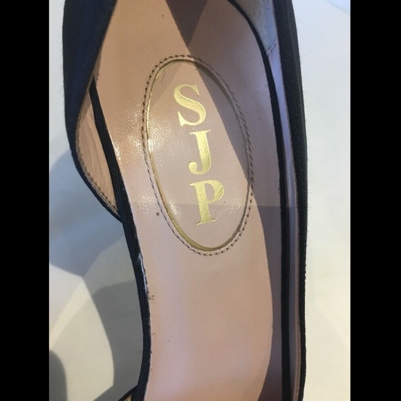 NEW Sarah Jessica‎ Parker SJP Doris Grosgrain Half d'Orsay Pump [SZ 39.5 ] - Picture 10 of 12